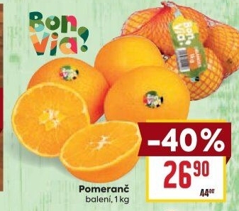 Pomeranče Billa Bonvia