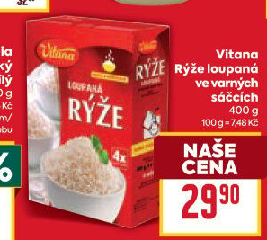 Rýže loupaná dlouhozrnná Vitana