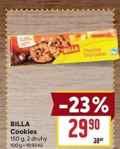 Sušenky Cookies Billa