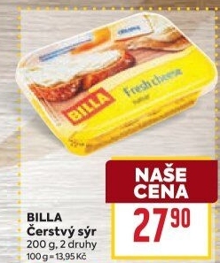 Sýr čerstvý Billa