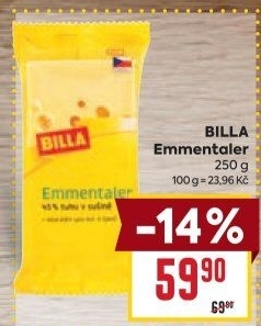 Sýr Emmentaler Billa