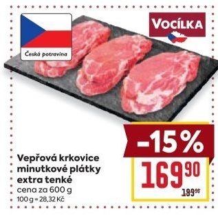 Vepřová krkovice bez kosti Vocílka