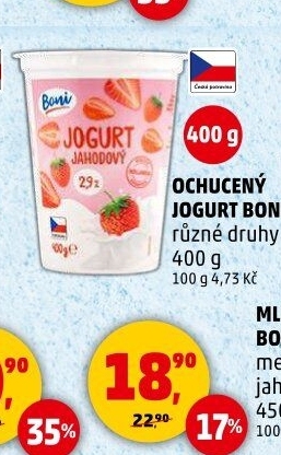 Jogurt ochucený Boni