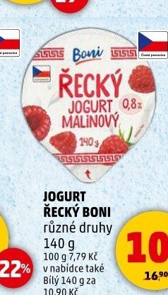 Ochucený jogurt řeckého typu Boni