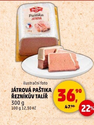 Paštika játrovka Řezníkův talíř