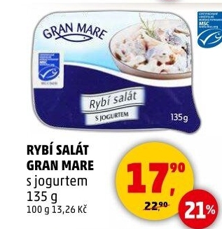 Salát rybí s jogurtem Gran Mare