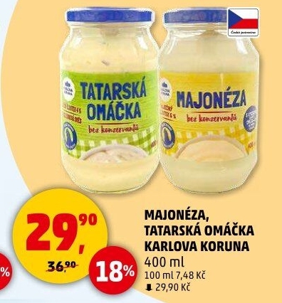 Tatarská omáčka Karlova Koruna