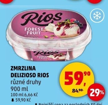 Zmrzlina ve vaničce Delizioso Rios