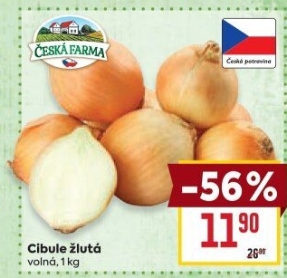 Cibule žlutá Česká Farma