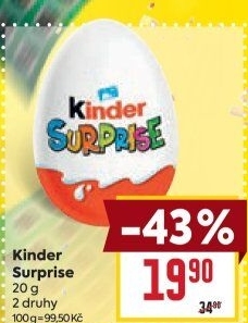 Čokoládové vajíčko s překvapením Kinder Surprise
