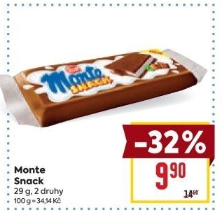 Dezert mléčný Monte Snack Zott