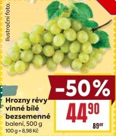Hrozny bílé bezsemenné