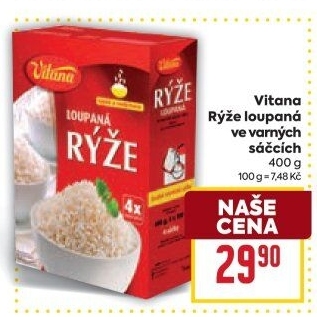 Rýže loupaná dlouhozrnná Vitana