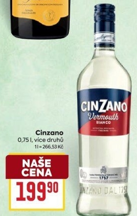 Aperitivy Cinzano
