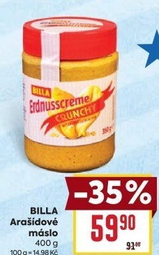 Arašídové máslo Billa