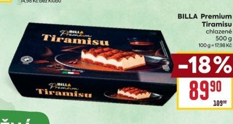 Dezert tiramisu Premium Billa