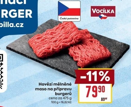 Hovězí mleté maso Vocílka