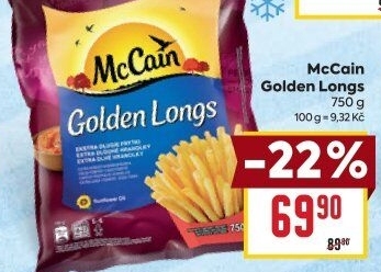 Hranolky mražené Golden Longs McCain