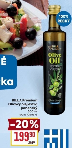 Olivový olej extra panenský Premium Billa
