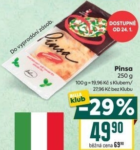 Pečivo pinsa La Hoda