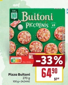 Pizza mražená Piccolinis Buitoni