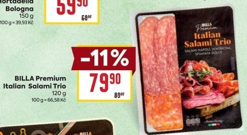 Salám Italian Trio Billa Premium