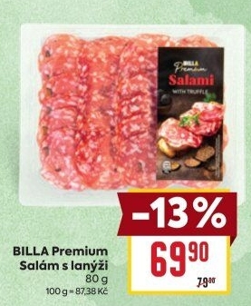 Salám s lanýži Premium Billa