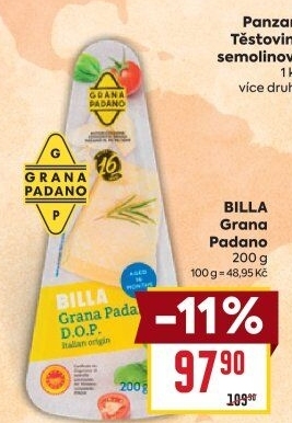 Sýr Grana Padano Billa