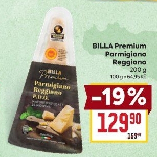 Sýr Parmigiano Reggiano Premium Billa
