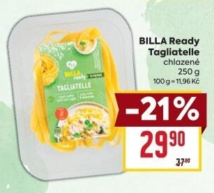 Těstoviny chlazené Ready Billa
