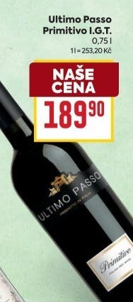 Víno Primitivo IGT Ultimo Passo
