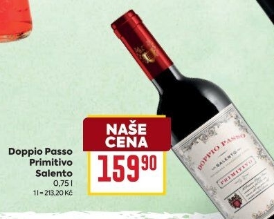 Víno Salento Primitivo Doppio Passo