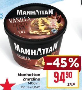 Zmrzlina v kelímku Manhattan Nestlé