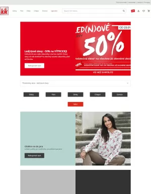 akční leták Kik textil 22.1.2025-28.1.2025