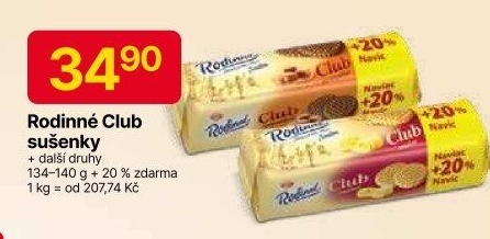 Sušenky Rodinné Club Sedita