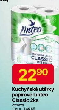 Utěrky kuchyňské 2vrstvé Classic Linteo