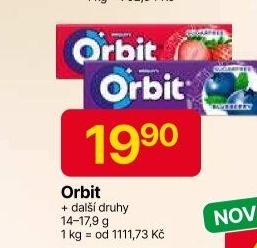 Žvýkačky Orbit
