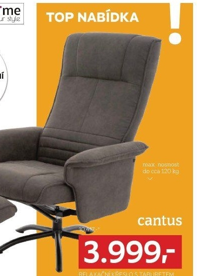 RELAXAČNÍ KŘESLO S TABURETEM