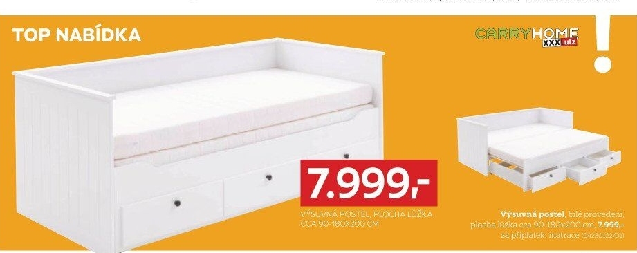 VÝSUVNÁ POSTEL