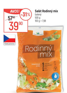 Salát rodinný mix Polabská zelenina