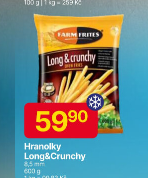 Hranolky mražené Long&amp