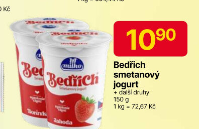 Jogurt Bedřich smetanový ochucený Milko