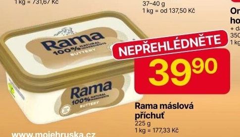 Margarín máslová příchuť Rama