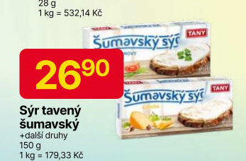 Sýr tavený Šumavský Tany