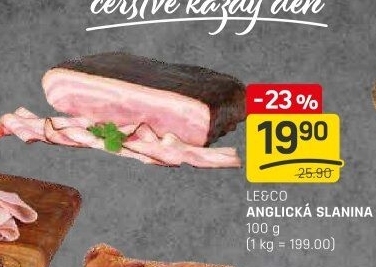 Anglická slanina LE&amp
