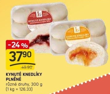 Kynuté knedlíky ovocné Lef
