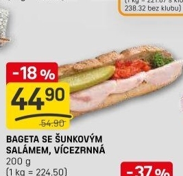 Obložená bageta