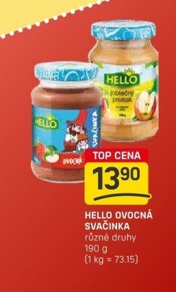 Přesnídávka Svačinka Hello