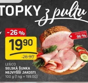 Šunka selská nejvyšší jakosti LE&amp