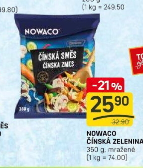 Zeleninová čínská směs mražená Nowaco